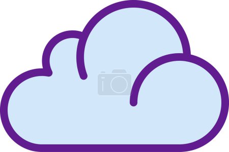 Illustration for Simple vector icon design of cloud network - Royalty Free Image