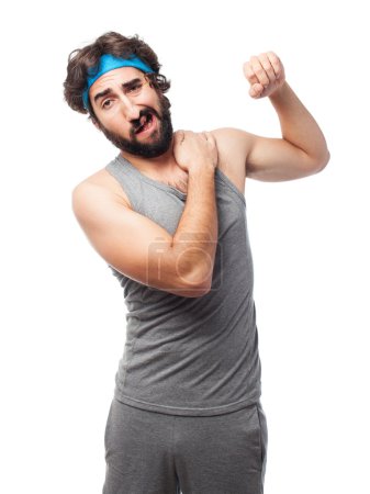 deportista hombro dolor
