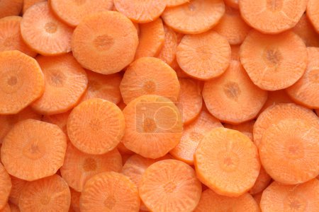 Photo for Slices of fresh carrot. Close-up. - Royalty Free Image