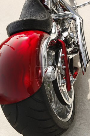 Photo for Close up of a high power motorcycle details - Royalty Free Image
