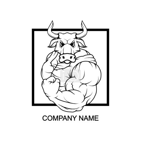 Logo del toro en cuadrado

