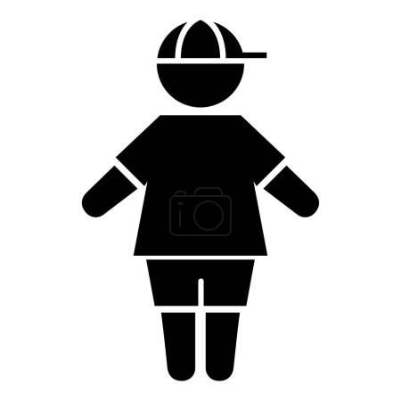 Icon pictogram boy child gender. Ideal for catalogs, informative and institutional material