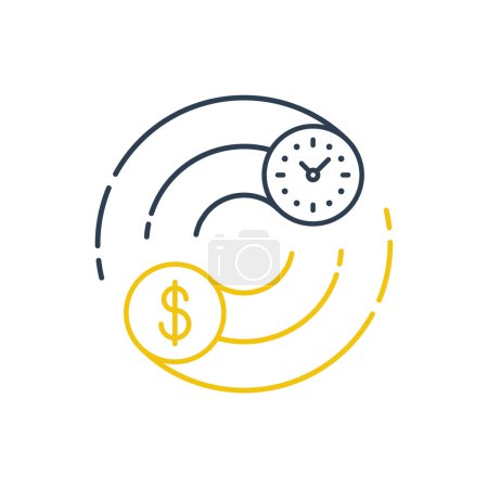 Photo for Time is money concept. Internship, savings account, future investments. - Royalty Free Image
