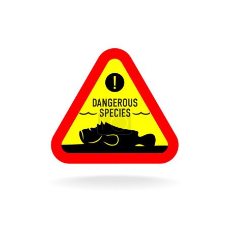 Señal de advertencia de especies peligrosas
. Señal de advertencia de especies peligrosas
.
