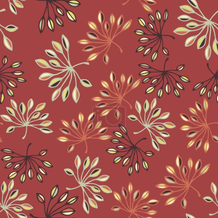 Texture fleurie sans couture décorée 