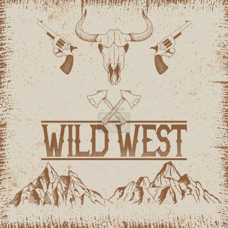 Cartel vintage occidental
