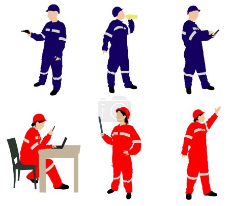Hombre y mujer en monos siluetas vectoriales
Hombre y mujer en monos siluetas vectoriales