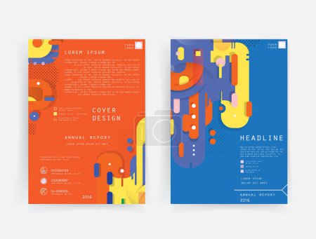 Ilustración de Diseño abstracto colorido. Patrón geométrico mínimo gradientes fondos. Eps10 vector. - Imagen libre de derechos