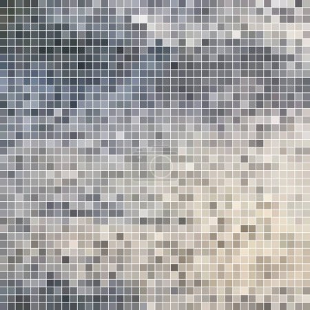vector abstracto pixel cuadrado fondo de mosaico - gris