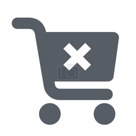 comprar icono de comercio carrito en estilo sólido