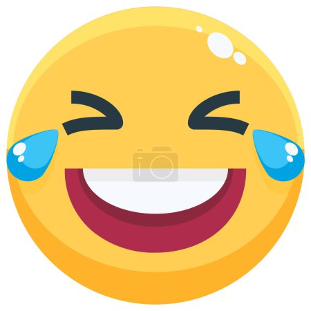emoji emoción icono emocional en estilo plano