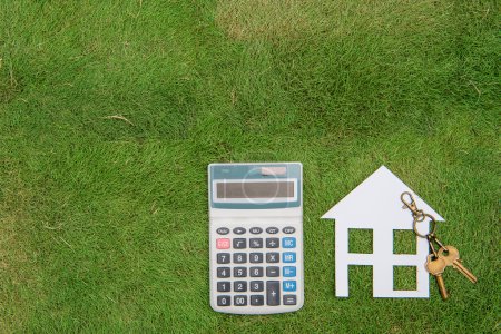 Photo for Buying a house with a home environment, green living, Mortgage Calculator - Royalty Free Image