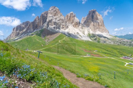 Photo for Breathtaking mountain landscape in The Fanes-Sennes-Braies Nature Park  of the Alta Badia Dolomites, South Tyrol, Italy - Royalty Free Image