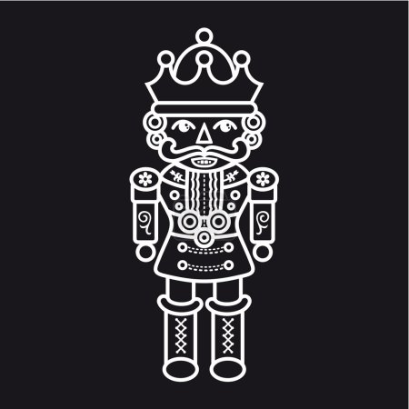 Cascanueces. Ilustración aislada vectorial
