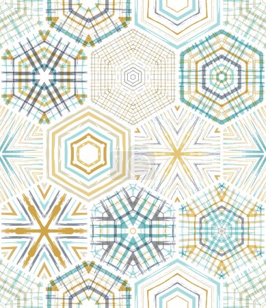 Patrón hexagones sin costura
.