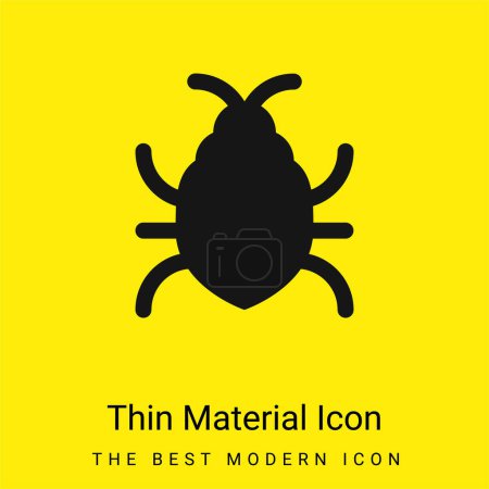 Big Bug minimal bright yellow material icon