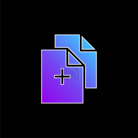 Añadir Documentos blue gradient vector icon