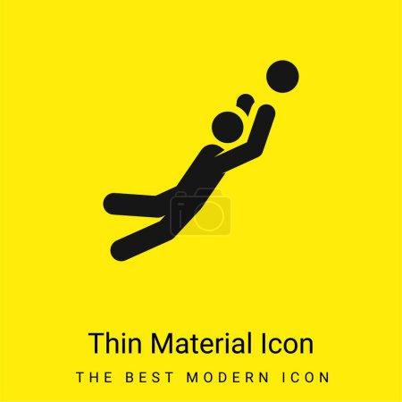 Ball Games minimal bright yellow material icon