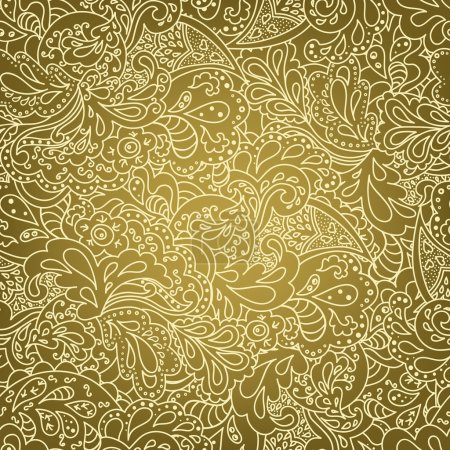Texture fleurie sans couture décorée dans le vecteur .