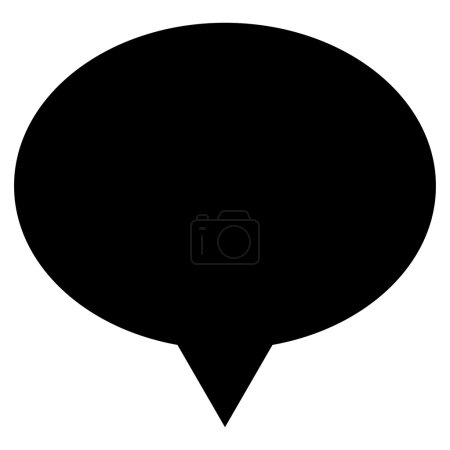 Bannière icône de couleur noire plate 