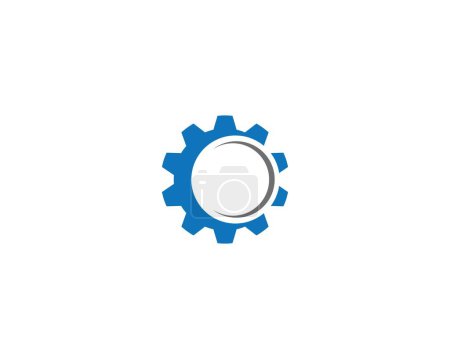 Illustration for Gear logo template vector icon illustration design - Royalty Free Image