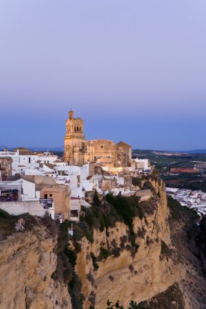 Photo for Spain,Andalusia,Arcos de la Frontera,Church,San Pedro - Royalty Free Image