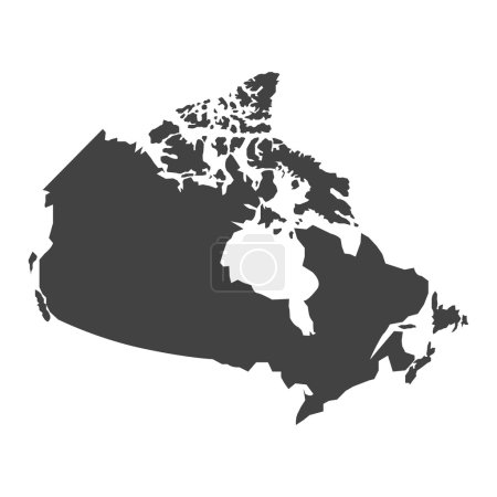 Ilustración de Mapa vectorial de Canadá - Imagen libre de derechos