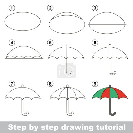 Comment dessiner un parapluie
