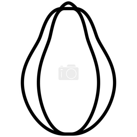 Foto de Aguacate. icono web ilustración simple - Imagen libre de derechos