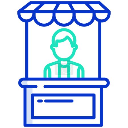Foto de Icono de vector simple, ilustración de puesto - Imagen libre de derechos