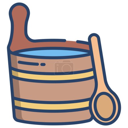 Foto de Ilustración de un icono de cubo de bebé - Imagen libre de derechos