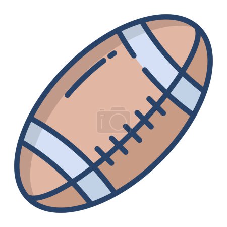 Foto de Pelota de rugby. Icono web - Imagen libre de derechos