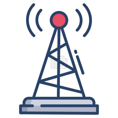 Foto de Icono web de la antena, ilustración vectorial - Imagen libre de derechos