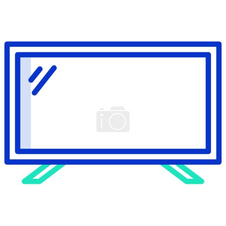 Foto de Televisión. icono web ilustración simple - Imagen libre de derechos