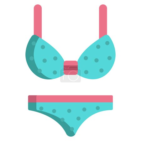 Foto de Icono de vector simple, ilustración de bikini - Imagen libre de derechos