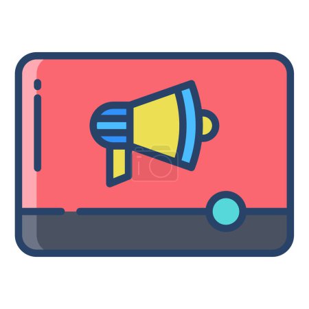 Foto de Megáfono. icono web ilustración simple - Imagen libre de derechos