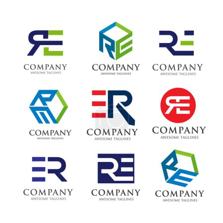 kreative re Brief Logo Set