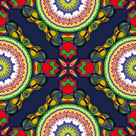 Vidriera. Inconsútil elegante patrón ornamental.Azulejos de cerámica
.