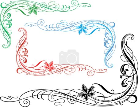 Photo for Vector image of the vintage decorative elements. - Royalty Free Image