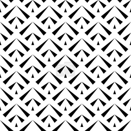 Patrón sin costuras. Adorno de triángulos. Papel pintado geométrico. Fondo de formas triangulares. Antecedentes geométricos. Motivo de polígonos. Papel digital, impresión textil, diseño web, abstracto. Arte vectorial.