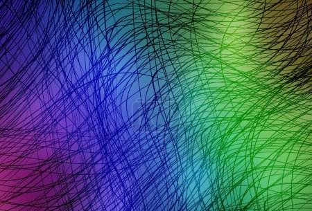 Ilustración de Luz Plantilla vectorial multicolor con líneas. Ilustración abstracta brillante con líneas irónicas. Patrón para el diseño de su negocio. - Imagen libre de derechos