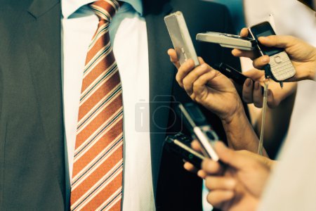 journalists Interviewing politician 