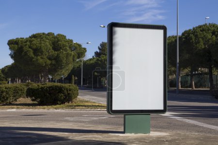 Photo for Blank billboard outdoors, in a public zone - Royalty Free Image