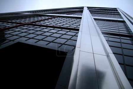 Photo for Modern building with steel line - Royalty Free Image