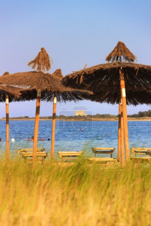 Sommerlandschaft: ein Naturschutzgebiet von torre guaceto.brindisi (apulia) -italien-