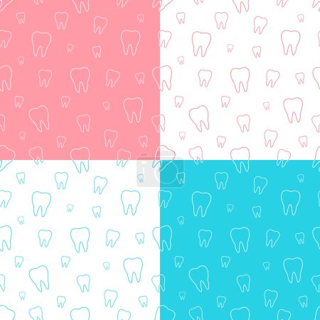 Patrones sin costura de los dientes
Patrones sin costura de los dientes