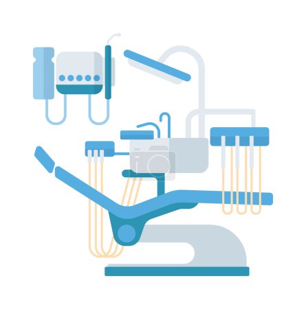 Silla dental clínica vector ilustración
.