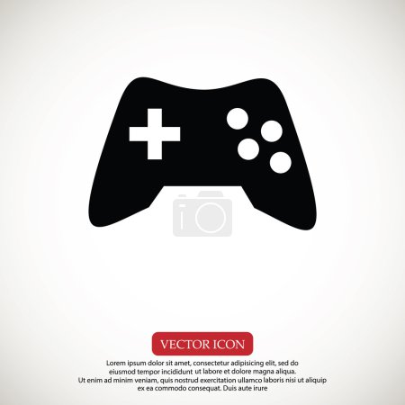 Ilustración de Juego joystick icono vector ilustración - Imagen libre de derechos