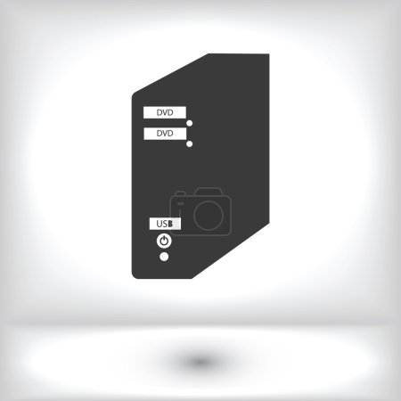 Ilustración de Procesador de computadora icono vector ilustración - Imagen libre de derechos