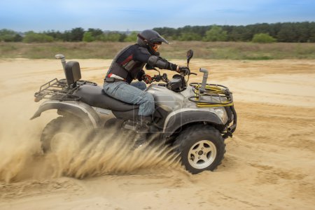 Photo for Racing ATV for dirt on a sunny day. - Royalty Free Image